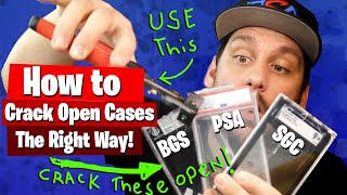 How to Crack Open PSA BGS and SGC Cases for resubmitting  Correctly [upl. by Cida931]