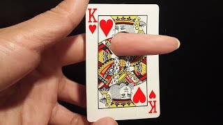 Finger Through Card  Awesome Magic Card Trick To Impress Anyone [upl. by Naillimxam411]