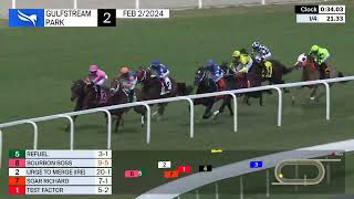 Gulfstream Park Carrera 2  2 de Febrero 2024 [upl. by Friedman78]