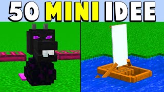 50 MINI COSTRUZIONI DI MINECRAFT [upl. by Siravat]