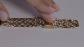 Comment ajuster votre bracelet de montre métal mesh mailles milanaises [upl. by Ojoj]