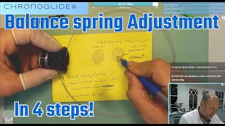 Balance spring adjustment in 4 simple steps  a short introduction [upl. by Canning981]