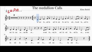 The medallion Calls  Pirati dei Caraibi  Karaoke  Flauto dolce  Spartito  Note  Instrumental [upl. by Tore69]