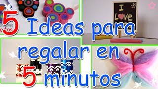 5 Manualidades Increíbles y FACILES para Regalar en 5 minutos  Manualidades Para Todos [upl. by Hill]