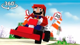 Super Mario in 360°  A Minecraft Roleplay Video [upl. by Darsey]