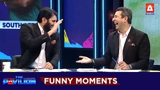 The Pavilion  Funny Moments  Wasim Akram  Fakhr e Aalam  A Sports [upl. by Sisenej]