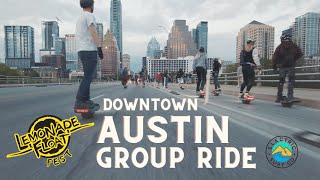 Onewheel Sights amp Sounds  HUGE Group Ride through Downtown Austin [upl. by Nhguaved]