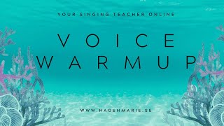 8 minute vocal warm up for mezzosoprano voices [upl. by Nalepka]