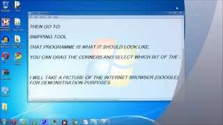 How to take a screenshot Windows 7 [upl. by Ralleigh]