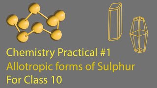 Chemistry Practical 1  Class X  New Book  Allotropic forms of Sulphur  Online SFS [upl. by Stu]