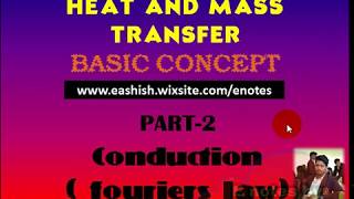 Fouriers law conductionpart2unit1HMT [upl. by Adikam]