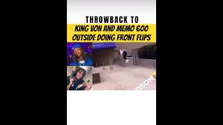 King von and memo 600 outside doing front flips This is crazy 😳🤯 kingvon oblock memo600 [upl. by Gennifer815]