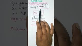 Conversion of Galvanometer into Voltmeter class12physics cbse neet iitjeeshort magnetism [upl. by Eibrab]