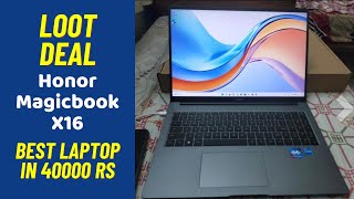 HONOR MagicBook X16 Laptop Review Best Laptop under 40000 Rs [upl. by Ozkum]