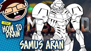 How to Draw SAMUS ARAN Metroid  Narrated Easy StepbyStep Tutorial [upl. by Katherine650]