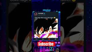 Goku in Ultra Instinct Rage goku gokuultrainstinct dragonballsuper animeedit [upl. by Paddy]