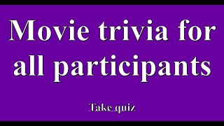 Movie trivia quiz suitable for all audiences [upl. by Anerdna]