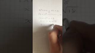 Solving a quadratic equation by completing the square [upl. by Lawrence]