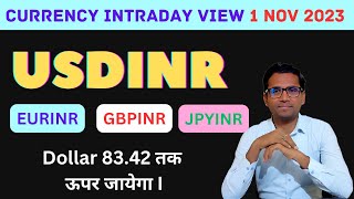 USDINR Trading Strategy Tomorrow Prediction Live Option Future Buy or Sell 1 November 2023 usdinr [upl. by Mccallion647]