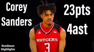 Corey Sanders Rutgers vs Purdue3218Highlights23pts 4ast [upl. by Ahsenre]