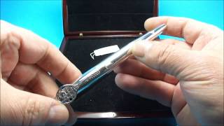 ATCross Limited Edition Silver International Tennis Hall Of Fame Fountain Pen [upl. by Tara985]