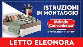 Istruzioni di montaggio Letto contenitore ELEONORA  MONDO CONVENIENZA [upl. by Angelia]