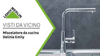 Visti da vicino miscelatore da cucina Emily cromato DELINIA  Leroy Merlin [upl. by Repohtsirhc]