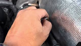 x5 50i How to Remove Breather Hose Bolts with Heat Shield in Place N63 [upl. by Ahsikyt855]