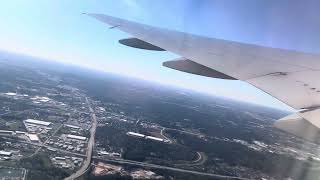 B777 Wing Flex on Takeoff out of Houston [upl. by Persons]