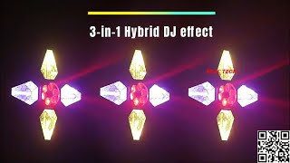 4x60W6x12W48x03W Hybrid Vintage Retro Bee Eye DJ light [upl. by Hanikahs125]