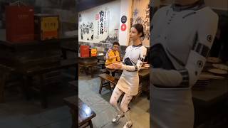 😱 China ka Robot Waiter 😱 shorts shortsfeed robot [upl. by Anwahsiek678]