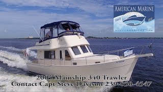 SOLD  2005 34 Mainship 340 Trawler HD by American Marine [upl. by Ayal875]