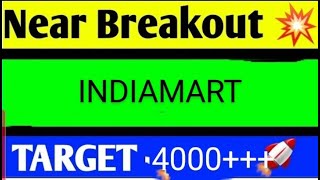 indiamart share latest news today indiamart share analysis indiamart share target [upl. by Damas]