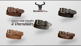 BullhideBeltscom USA Handcrafted Belts Wallets Cell Holsters and more [upl. by Oakie]