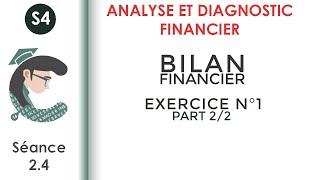 Le Bilan Financier Exercice corrigé N°1 22 Analyseetdiagnosticfinancier [upl. by Elatnahs606]