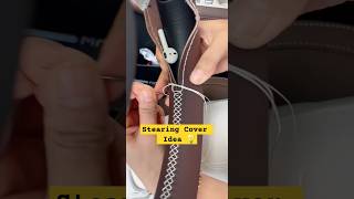 Cars stearing cover sewing 🪡 Ideas  Best Sewing ideas 💡 automobile idea hack diy ytool [upl. by Annuhsal]