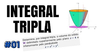 Integral Tripla  Coordenadas Cilíndricas 01 [upl. by Morry587]