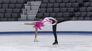 Julianne Dattoli  Nikolas Vargas  Juvenile Pairs Free Skate  2025 Eastern Sectional Singles  US [upl. by Lizbeth]