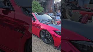 Metallic Red Big Turbo BMW at Cars And Coffee carsandcoffee bmw turbo fyp coolcar redcar [upl. by Aynas]