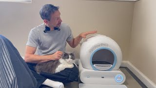 Self cleaning SMART litter box Quick Review Make your life easier [upl. by Aiderfla66]