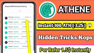 Athene App 3 Instant Bonus  Per Rafer 15 Instant  Limited Time FCFS  Unlimited Kops Lagao [upl. by Ahsinnod376]