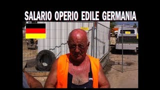 STIPENDIO Operaio EDILE in GERMANIA [upl. by Suirtemid]