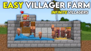 BEST Villager Farm in 121 Minecraft Bedrock [upl. by Gish]