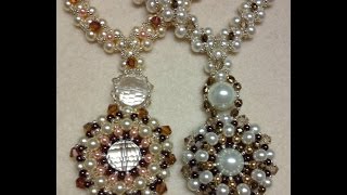 Pearl Wheel Necklace Tutorial [upl. by Putscher114]