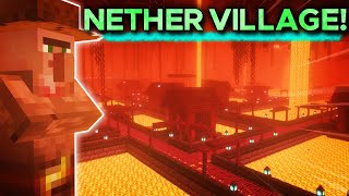 What would a NETHER Village look like in Minecraft [upl. by Schwejda72]