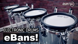 Expand your electronic drumkit with the 100 Roland vdrums compatible drumtec eBans ⚡️🥁 [upl. by Rehpotsrik]