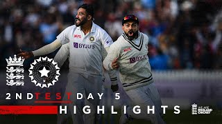 India Claim Thrilling Win  England v India  Day 5 Highlights  2nd LV Insurance Test 2021 [upl. by Ohl134]