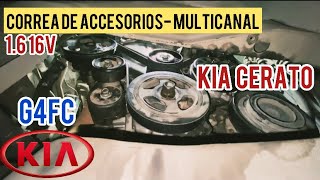 Correa de accesorios de Kia Cerato 16  RECORRIDO [upl. by Symer109]