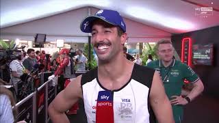 Daniel Ricciardo Post Race Interview  Reacts to maybe his LAST RACE  Singapore Grand Prix 2024 f1 [upl. by Polk856]