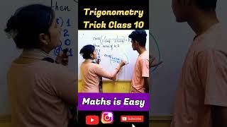 Trigonometry Class 10  MCQ Trick Trigonometry Trick  CBSE Board Exam Class 10 fun shorts mcq [upl. by Wulf]